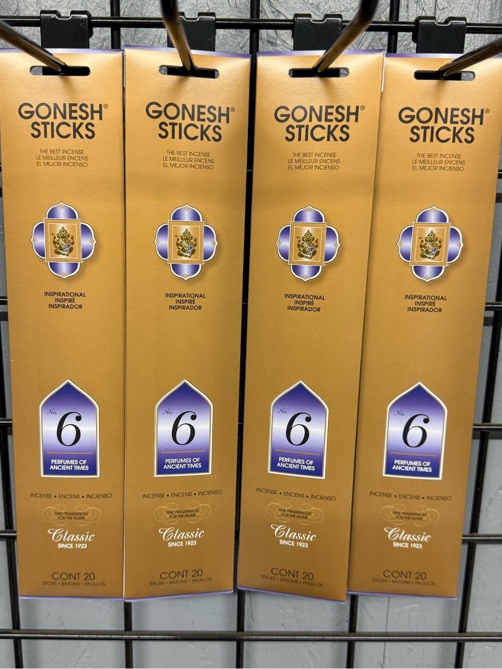 Gonesh Classic Incense Sticks (4-packs -total 80 sticks) - Picture 2 of 2